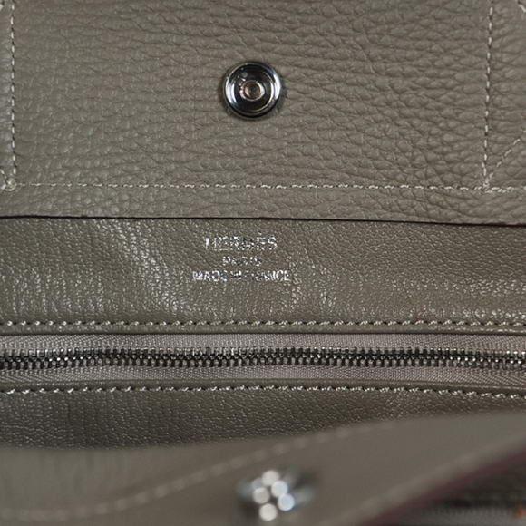 Hermes Briefcase 40CM Clemence Leather Bag Grey Hermes Briefcase 40CM Clemence Leather Bag Grey