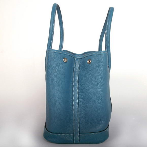 Hermes Garden Party 36CM Bag Clemence Blue Hermes Garden Party 36CM Bag Clemence Blue
