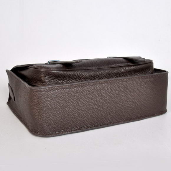 Hermes Steve 32CM Mens Bag Clemence Brown Hermes Steve 32CM Mens Bag Clemence Brown