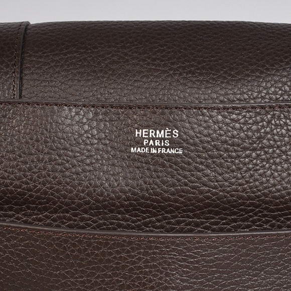 Hermes Steve 32CM Mens Bag Clemence Brown Hermes Steve 32CM Mens Bag Clemence Brown