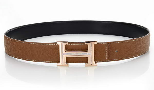 Hermes Belts Original Leather Diamond Everose Ochre Hermes Belts Original Leather Diamond Everose Ochre