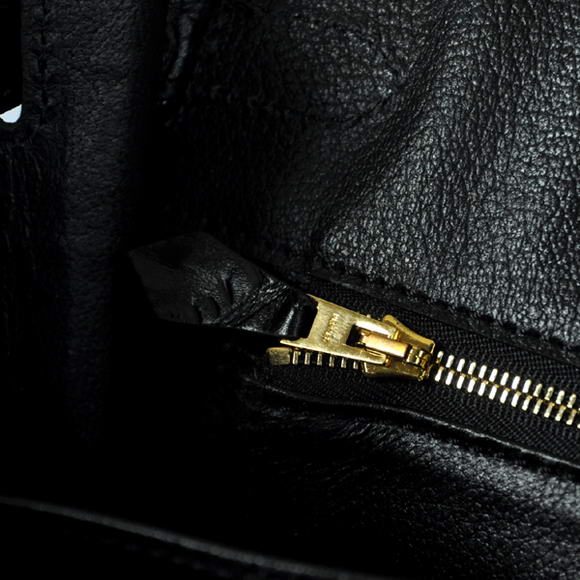 Hermes Birkin 30CM Tote Bags Black Crocodile Leather Gold Hermes Birkin 30CM Tote Bags Black Crocodile Leather Gold