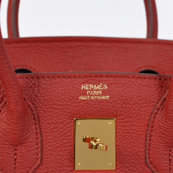 Hermes Birkin 30CM Tote Bags Bordeaux Smooth Leather Gold Hermes Birkin 30CM Tote Bags Bordeaux Smooth Leather Gold