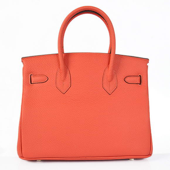 Hermes Birkin 30CM Tote Bags Pompadour Grain Leather Gold Hermes Birkin 30CM Tote Bags Pompadour Grain Leather Gold