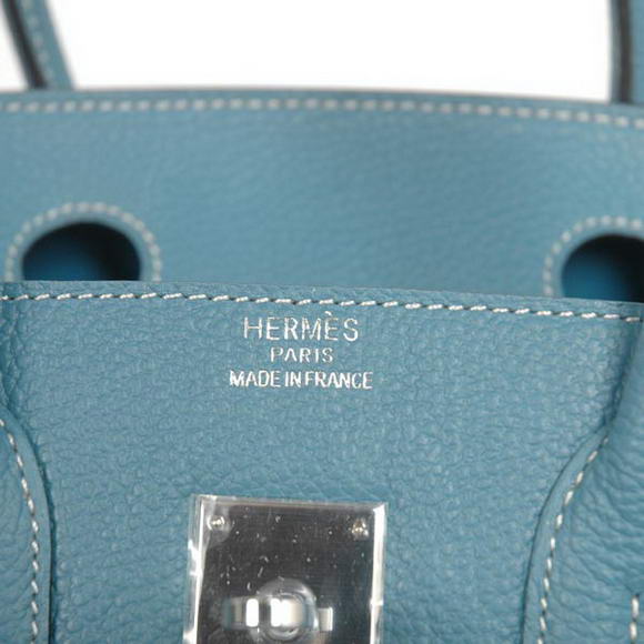 Hermes Birkin 30CM Tote Bags Smooth Togo Leather Blue Hermes Birkin 30CM Tote Bags Smooth Togo Leather Blue