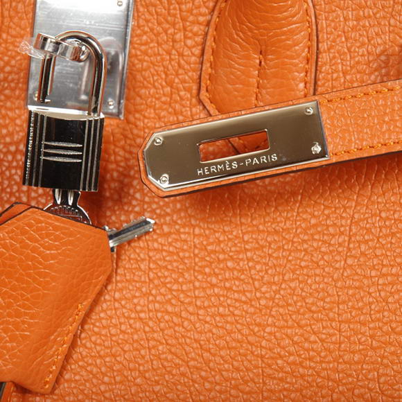 Hermes Birkin 30CM Tote Bags Smooth Togo Leather Orange Hermes Birkin 30CM Tote Bags Smooth Togo Leather Orange