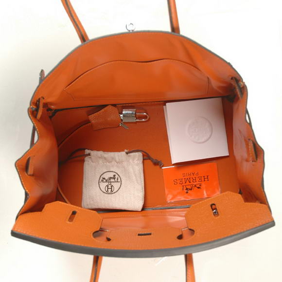 Hermes Birkin 30CM Tote Bags Smooth Togo Leather Orange Hermes Birkin 30CM Tote Bags Smooth Togo Leather Orange