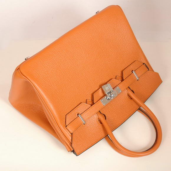 Hermes Birkin 30CM Tote Bags Smooth Togo Leather Orange Hermes Birkin 30CM Tote Bags Smooth Togo Leather Orange