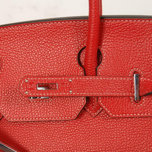 Hermes Birkin 30CM Tote Bags Smooth Togo Leather Red Hermes Birkin 30CM Tote Bags Smooth Togo Leather Red