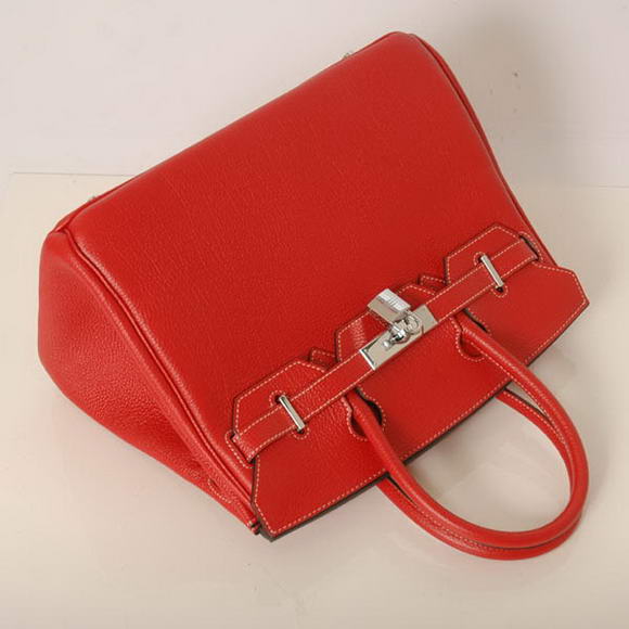 Hermes Birkin 30CM Tote Bags Smooth Togo Leather Red Hermes Birkin 30CM Tote Bags Smooth Togo Leather Red