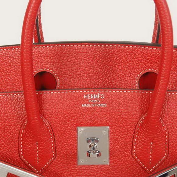 Hermes Birkin 30CM Tote Bags Smooth Togo Leather Red Hermes Birkin 30CM Tote Bags Smooth Togo Leather Red