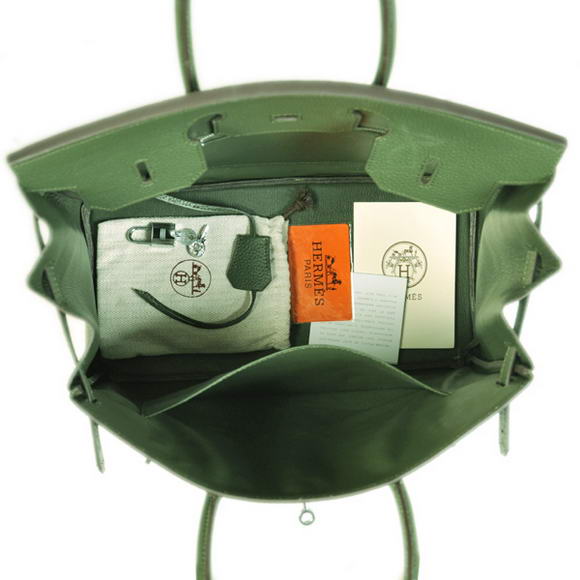 Hermes Birkin 35CM Tote Bags Togo Leather Amy Green Silver Hermes Birkin 35CM Tote Bags Togo Leather Amy Green Silver