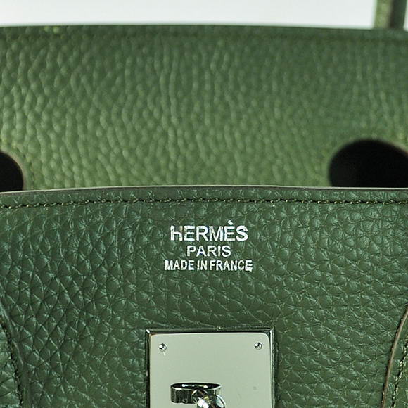 Hermes Birkin 35CM Tote Bags Togo Leather Amy Green Silver Hermes Birkin 35CM Tote Bags Togo Leather Amy Green Silver