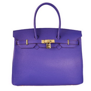 Hermes Birkin 35CM Tote Bags Togo Leather Blue Golden Hermes Birkin 35CM Tote Bags Togo Leather Blue Golden