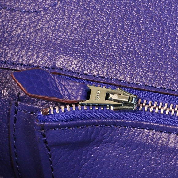 Hermes Birkin 35CM Tote Bags Togo Leather Blue Silver