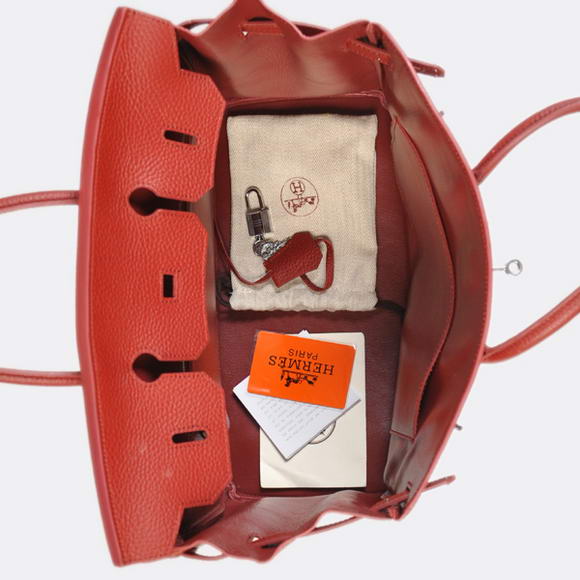Hermes Birkin 35CM Tote Bags Togo Leather Bordeaux Silver Hermes Birkin 35CM Tote Bags Togo Leather Bordeaux Silver