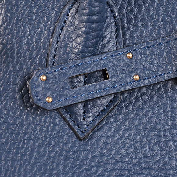 Hermes Birkin 35CM Tote Bags Togo Leather Dark Blue Golden Hermes Birkin 35CM Tote Bags Togo Leather Dark Blue Golden