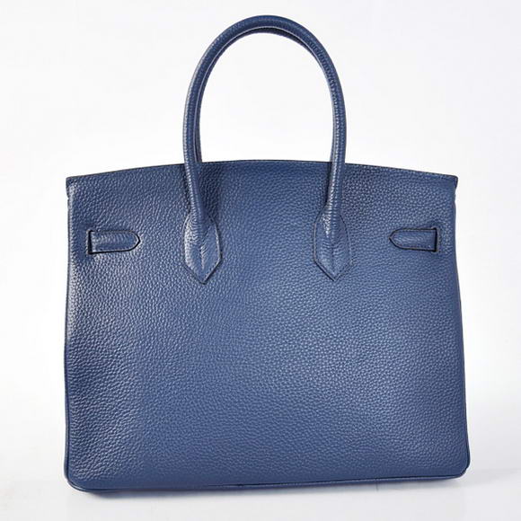 Hermes Birkin 35CM Tote Bags Togo Leather Dark Blue Golden Hermes Birkin 35CM Tote Bags Togo Leather Dark Blue Golden