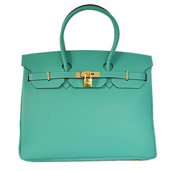 Hermes Birkin 35CM Tote Bags Togo Leather Green Golden Hermes Birkin 35CM Tote Bags Togo Leather Green Golden