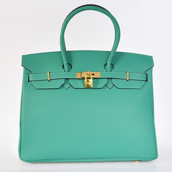 Hermes Birkin 35CM Tote Bags Togo Leather Green Golden Hermes Birkin 35CM Tote Bags Togo Leather Green Golden