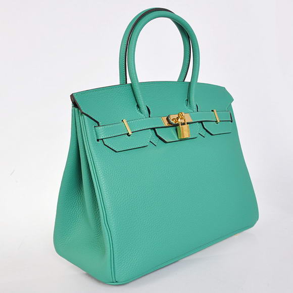 Hermes Birkin 35CM Tote Bags Togo Leather Green Golden Hermes Birkin 35CM Tote Bags Togo Leather Green Golden