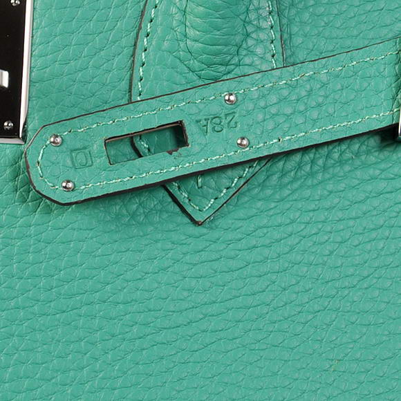 Hermes Birkin 35CM Tote Bags Togo Leather Green Silver Hermes Birkin 35CM Tote Bags Togo Leather Green Silver