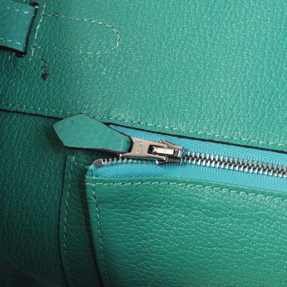 Hermes Birkin 35CM Tote Bags Togo Leather Green Silver Hermes Birkin 35CM Tote Bags Togo Leather Green Silver