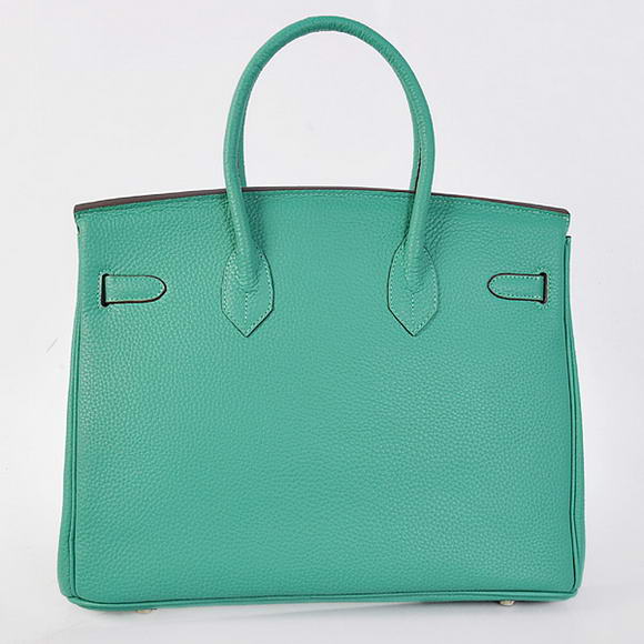 Hermes Birkin 35CM Tote Bags Togo Leather Green Silver Hermes Birkin 35CM Tote Bags Togo Leather Green Silver