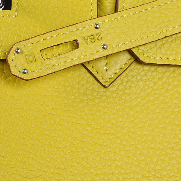 Hermes Birkin 35CM Tote Bags Togo Leather Lemon Silver Hermes Birkin 35CM Tote Bags Togo Leather Lemon Silver
