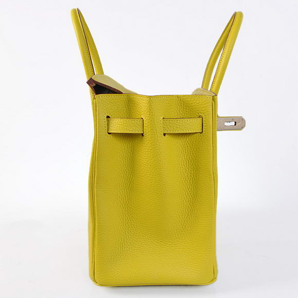 Hermes Birkin 35CM Tote Bags Togo Leather Lemon Silver Hermes Birkin 35CM Tote Bags Togo Leather Lemon Silver
