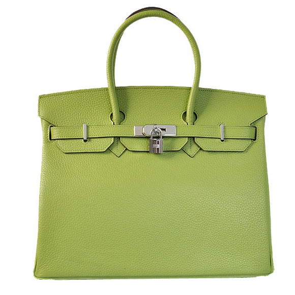Hermes Birkin 35CM Tote Bags Togo Leather Light Green Silver Hermes Birkin 35CM Tote Bags Togo Leather Light Green Silver