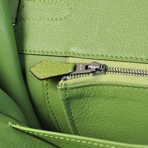 Hermes Birkin 35CM Tote Bags Togo Leather Light Green Silver Hermes Birkin 35CM Tote Bags Togo Leather Light Green Silver