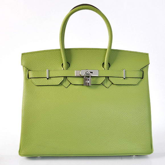 Hermes Birkin 35CM Tote Bags Togo Leather Light Green Silver Hermes Birkin 35CM Tote Bags Togo Leather Light Green Silver