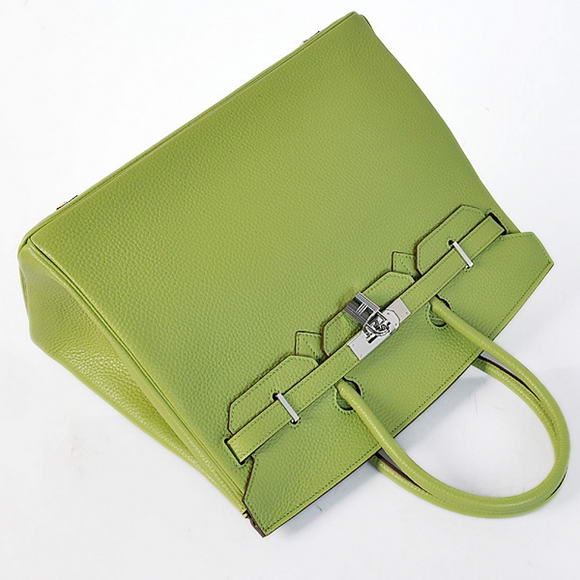Hermes Birkin 35CM Tote Bags Togo Leather Light Green Silver Hermes Birkin 35CM Tote Bags Togo Leather Light Green Silver
