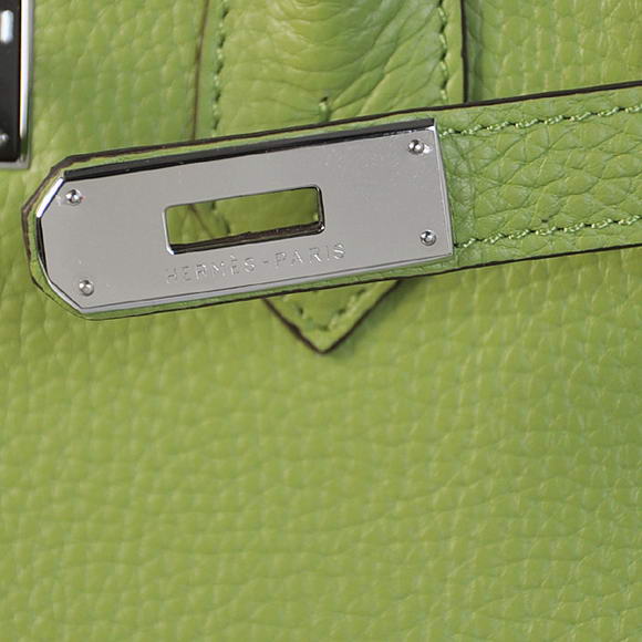 Hermes Birkin 35CM Tote Bags Togo Leather Light Green Silver Hermes Birkin 35CM Tote Bags Togo Leather Light Green Silver