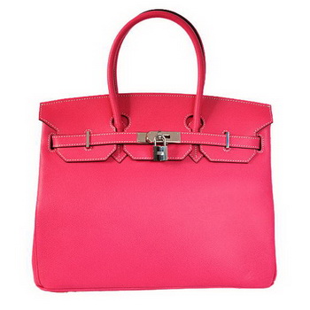 Hermes Birkin 35CM Tote Bags Togo Leather Mid Peach Silver Hermes Birkin 35CM Tote Bags Togo Leather Mid Peach Silver