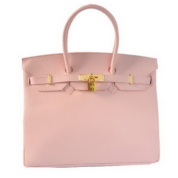 Hermes Birkin 35CM Tote Bags Togo Leather Pink Golden Hermes Birkin 35CM Tote Bags Togo Leather Pink Golden