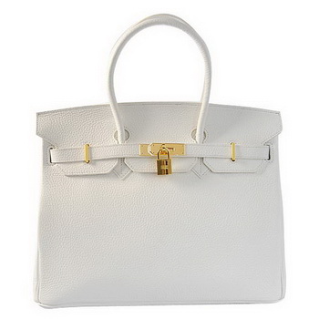Hermes Birkin 35CM Tote Bags Togo Leather White Golden Hermes Birkin 35CM Tote Bags Togo Leather White Golden