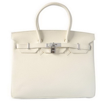 Hermes Birkin 35CM Tote Bags Togo Leather White Silver Hermes Birkin 35CM Tote Bags Togo Leather White Silver