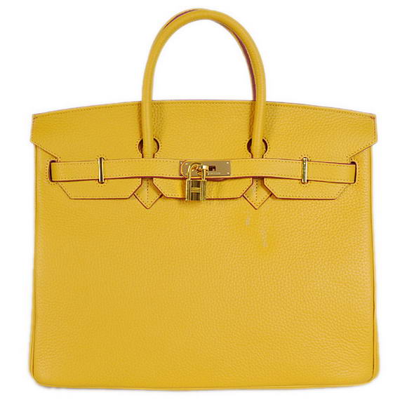 Hermes Birkin 35CM Tote Bags Togo Leather Yellow Golden Hermes Birkin 35CM Tote Bags Togo Leather Yellow Golden