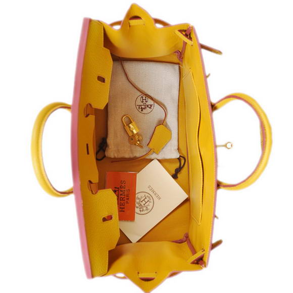 Hermes Birkin 35CM Tote Bags Togo Leather Yellow Golden Hermes Birkin 35CM Tote Bags Togo Leather Yellow Golden