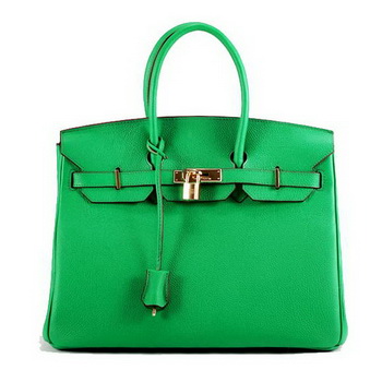 Hermes Birkin 35CM Smooth Leather Handbag 6089 Dark Green Golden Hermes Birkin 35CM Smooth Leather Handbag 6089 Dark Green Golden