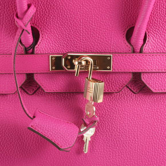 Hermes Birkin 35CM Smooth Leather Handbag 6089 Rose Golden Hermes Birkin 35CM Smooth Leather Handbag 6089 Rose Golden