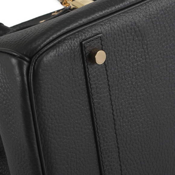 Hermes Birkin 35CM Togo Leather Handbag 6089 Black Golden Hermes Birkin 35CM Togo Leather Handbag 6089 Black Golden