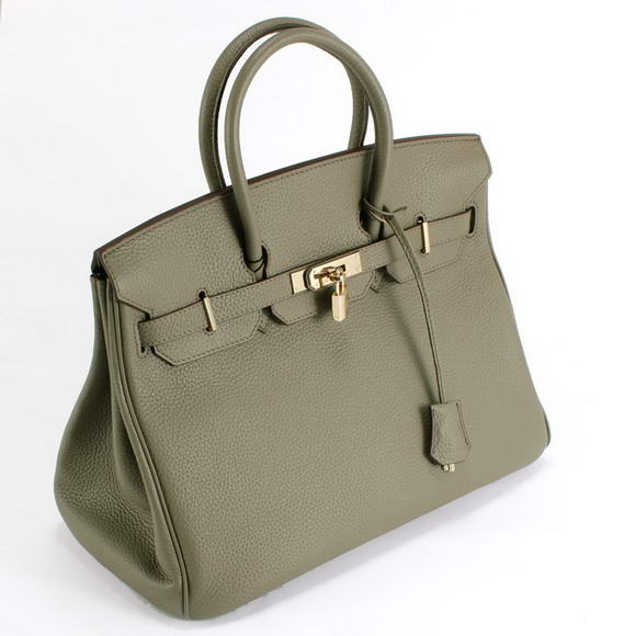 Hermes Birkin 35CM Togo Leather Handbag 6089 Dark Grey Golden Hermes Birkin 35CM Togo Leather Handbag 6089 Dark Grey Golden