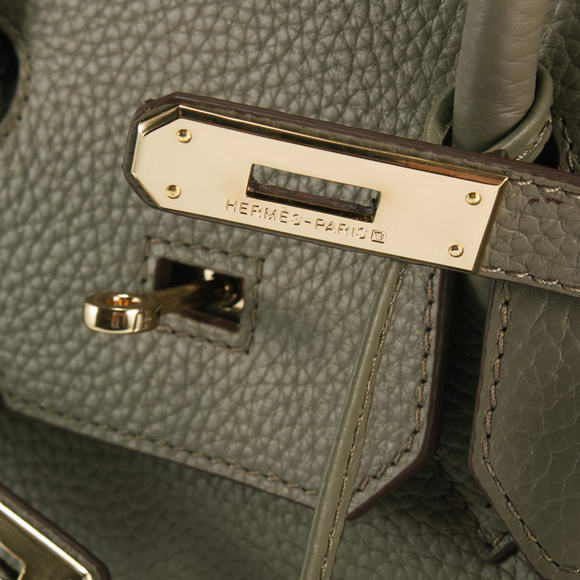 Hermes Birkin 35CM Togo Leather Handbag 6089 Dark Grey Golden Hermes Birkin 35CM Togo Leather Handbag 6089 Dark Grey Golden