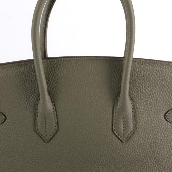 Hermes Birkin 35CM Togo Leather Handbag 6089 Dark Grey Silver Hermes Birkin 35CM Togo Leather Handbag 6089 Dark Grey Silver