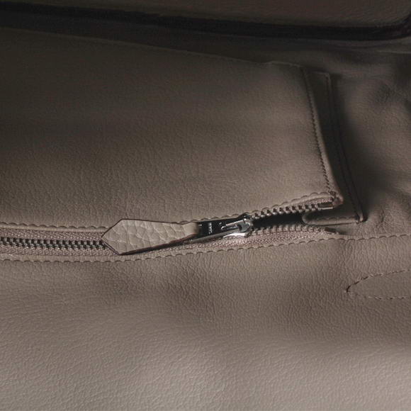 Hermes Birkin 35CM Togo Leather Handbag 6089 Light Grey Silver