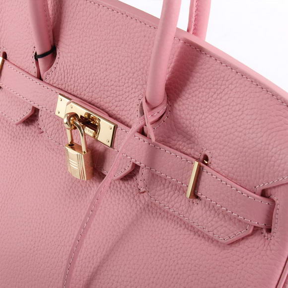 Hermes Birkin 35CM Togo Leather Handbag 6089 Pink Golden Hermes Birkin 35CM Togo Leather Handbag 6089 Pink Golden