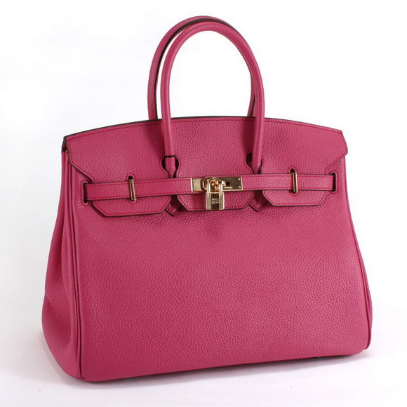 Hermes Birkin 35CM Togo Leather Handbag 6089 Rose Golden Hermes Birkin 35CM Togo Leather Handbag 6089 Rose Golden